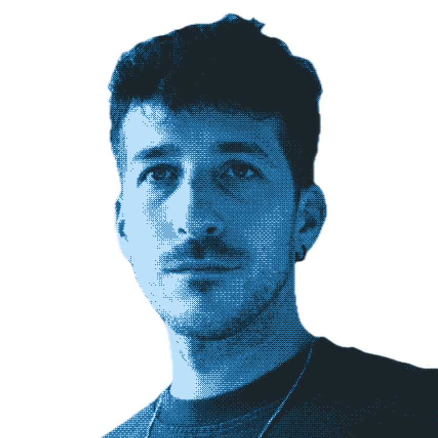 Halftone portrait of Francesco Bonomi